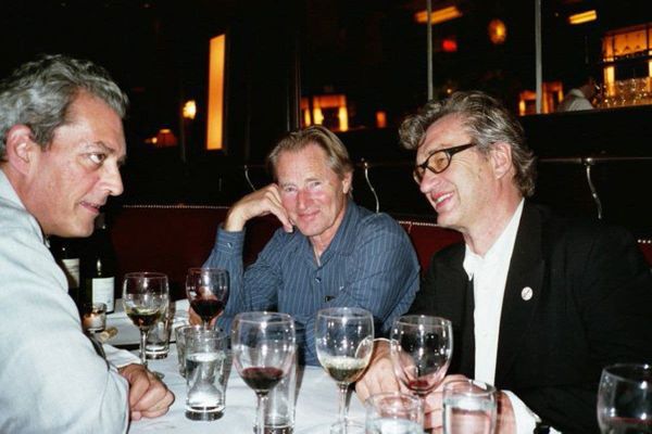 Until The End Of The World director Wim Wenders with Paul Auster and Sam Shepard at Balthazar in 2005: "Actually, he [Sam] is the guy I offered the film first."